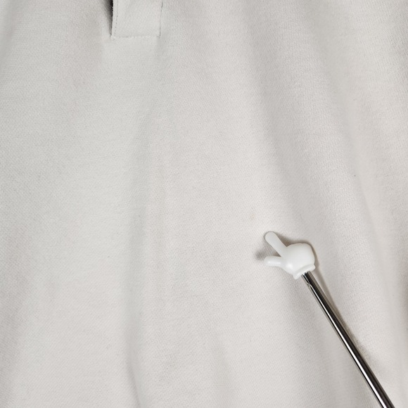 Abercrombie & Fitch Sweatshirt Womens Oversized Fleece White Navy Green Size XS - Picture 8 of 10